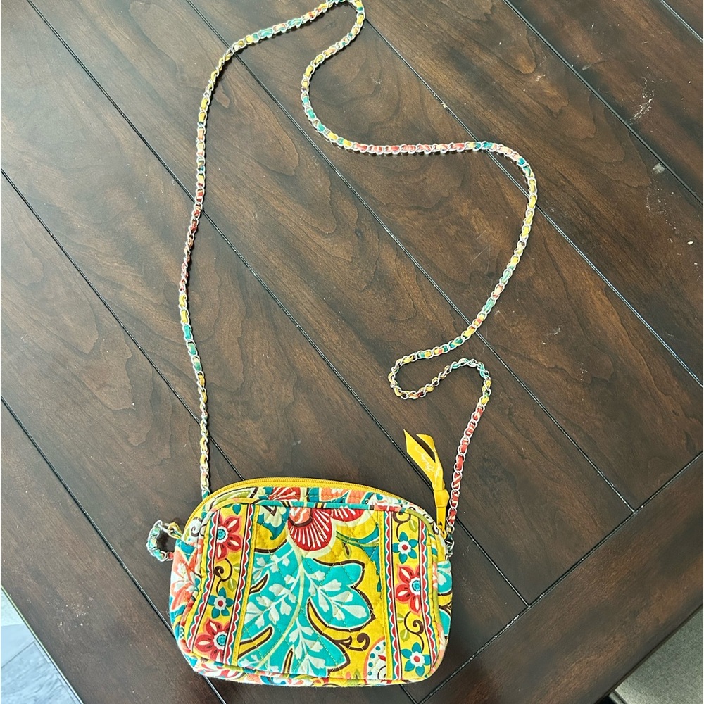 Vera Bradley Yellow Floral Crossbody Bag